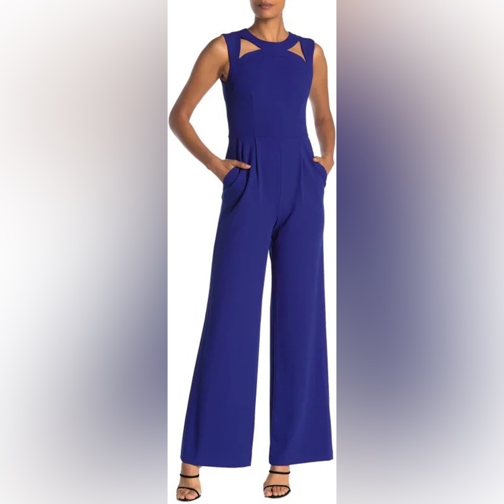 Calvin Klein Women's Sleeveless Cutout Jumpsuit